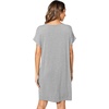 image:imageWiWi Womens Bamboo Viscose Nightgowns Soft Short Sleeve Sleep Shirt Lightweight Cool Nightshirt Pajama Dress SXXLBheather Grey
