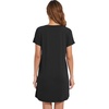 image:imageWiWi Womens Bamboo Viscose Nightgowns Soft Short Sleeve Sleep Shirt Lightweight Cool Nightshirt Pajama Dress SXXLCblack
