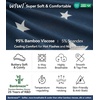 image:imageWiWi Womens Bamboo Viscose Nightgowns Soft Short Sleeve Sleep Shirt Lightweight Cool Nightshirt Pajama Dress SXXLCdark Navy Star