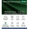 image:imageWiWi Womens Bamboo Viscose Nightgowns Soft Short Sleeve Sleep Shirt Lightweight Cool Nightshirt Pajama Dress SXXLDdark Green