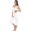 image:imageWiWi Womens Cami Pajama Sets 2 Piece Camisole Top Capri Pants Sleepwear Soft Lingerie Bamboo Viscose PJs SXXLBwhite Stars