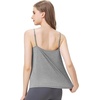 image:imageWiWi Womens Camisole Adjustable Spaghetti Straps Undershirt Soft Tank Tops Bamboo Viscose Cami Sleepwear SXXLAheather Grey