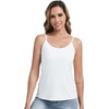 image:imageWiWi Womens Camisole Adjustable Spaghetti Straps Undershirt Soft Tank Tops Bamboo Viscose Cami Sleepwear SXXLAraw White