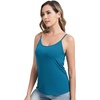 image:imageWiWi Womens Camisole Adjustable Spaghetti Straps Undershirt Soft Tank Tops Bamboo Viscose Cami Sleepwear SXXLAteal Blue