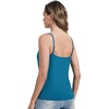 image:imageWiWi Womens Camisole Adjustable Spaghetti Straps Undershirt Soft Tank Tops Bamboo Viscose Cami Sleepwear SXXLAteal Blue