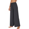 image:imageWiWi Womens Casual Wide Leg Palazzo Pants Comfy Lounge Pajama Bottoms Viscose from Bamboo Yoga Sweatpants SXXLAcharcoal