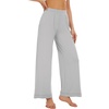 image:imageWiWi Womens Casual Wide Leg Palazzo Pants Comfy Lounge Pajama Bottoms Viscose from Bamboo Yoga Sweatpants SXXLCgrey