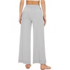 image:imageWiWi Womens Casual Wide Leg Palazzo Pants Comfy Lounge Pajama Bottoms Viscose from Bamboo Yoga Sweatpants SXXLCgrey