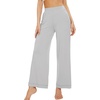 image:imageWiWi Womens Casual Wide Leg Palazzo Pants Comfy Lounge Pajama Bottoms Viscose from Bamboo Yoga Sweatpants SXXLCgrey