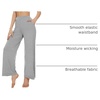 image:imageWiWi Womens Casual Wide Leg Palazzo Pants Comfy Lounge Pajama Bottoms Viscose from Bamboo Yoga Sweatpants SXXLCheather Grey