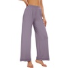 image:imageWiWi Womens Casual Wide Leg Palazzo Pants Comfy Lounge Pajama Bottoms Viscose from Bamboo Yoga Sweatpants SXXLCviolet