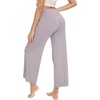image:imageWiWi Womens Casual Wide Leg Palazzo Pants Comfy Lounge Pajama Bottoms Viscose from Bamboo Yoga Sweatpants SXXLDlavender