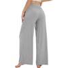 image:imageWiWi Womens Casual Wide Leg Palazzo Pants Comfy Lounge Pajama Bottoms Viscose from Bamboo Yoga Sweatpants SXXLEheather Grey