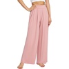 image:imageWiWi Womens Casual Wide Leg Palazzo Pants Comfy Lounge Pajama Bottoms Viscose from Bamboo Yoga Sweatpants SXXLEmellow Rose