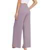 image:imageWiWi Womens Casual Wide Leg Palazzo Pants Comfy Lounge Pajama Bottoms Viscose from Bamboo Yoga Sweatpants SXXLEviolet