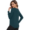 image:imageWiWi Womens Long Raglan Sleeve Tops Casual Viscose from Bamboo Loungewear Crew Neck Tunic Tops Soft Women Shirt SXXLAdeep Teal