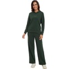 image:imageWiWi Womens Longsleve Set Soft Comfortable amp Breathable Fabric for Ultimate Sleep Experience SXXLAdark Fence Green