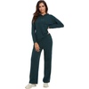 image:imageWiWi Womens Longsleve Set Soft Comfortable amp Breathable Fabric for Ultimate Sleep Experience SXXLAdeep Teal