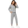 image:imageWiWi Womens Longsleve Set Soft Comfortable amp Breathable Fabric for Ultimate Sleep Experience SXXLBheather Grey