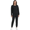 image:imageWiWi Womens Longsleve Set Soft Comfortable amp Breathable Fabric for Ultimate Sleep Experience SXXLCblack
