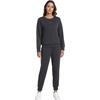 image:imageWiWi Womens Longsleve Set Soft Comfortable amp Breathable Fabric for Ultimate Sleep Experience SXXLCcharcoal