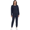 image:imageWiWi Womens Longsleve Set Soft Comfortable amp Breathable Fabric for Ultimate Sleep Experience SXXLCdark Navy