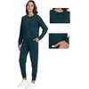 image:imageWiWi Womens Longsleve Set Soft Comfortable amp Breathable Fabric for Ultimate Sleep Experience SXXLCdeep Teal