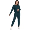 image:imageWiWi Womens Longsleve Set Soft Comfortable amp Breathable Fabric for Ultimate Sleep Experience SXXLCdeep Teal