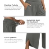 image:imageWiWi Womens Lounge Pants Wide Leg Yoga Bottoms Soft High Waist Sweatpants with Pockets Viscose from Bamboo SXXLCharcoal