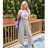image:imageWiWi Womens Lounge Pants Wide Leg Yoga Bottoms Soft High Waist Sweatpants with Pockets Viscose from Bamboo SXXLLight Heather Grey
