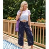 image:imageWiWi Womens Lounge Pants Wide Leg Yoga Bottoms Soft High Waist Sweatpants with Pockets Viscose from Bamboo SXXLNavy Stars