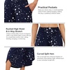 image:imageWiWi Womens Lounge Pants Wide Leg Yoga Bottoms Soft High Waist Sweatpants with Pockets Viscose from Bamboo SXXLNavy Stars