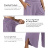 image:imageWiWi Womens Lounge Pants Wide Leg Yoga Bottoms Soft High Waist Sweatpants with Pockets Viscose from Bamboo SXXLViolet