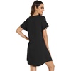 image:imageWiWi Womens Nightgowns Soft Nightgown Sleepwear Summer Viscose from Bamboo Nightshirt Pajama Night Shirts SXXLAblack
