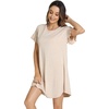 image:imageWiWi Womens Nightgowns Soft Nightgown Sleepwear Summer Viscose from Bamboo Nightshirt Pajama Night Shirts SXXLAoatmeal Heather