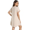image:imageWiWi Womens Nightgowns Soft Nightgown Sleepwear Summer Viscose from Bamboo Nightshirt Pajama Night Shirts SXXLAoatmeal Heather
