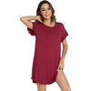 image:imageWiWi Womens Nightgowns Soft Nightgown Sleepwear Summer Viscose from Bamboo Nightshirt Pajama Night Shirts SXXLAwine
