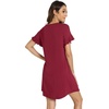 image:imageWiWi Womens Nightgowns Soft Nightgown Sleepwear Summer Viscose from Bamboo Nightshirt Pajama Night Shirts SXXLAwine