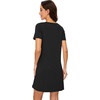 image:imageWiWi Womens Nightgowns Soft Nightgown Sleepwear Summer Viscose from Bamboo Nightshirt Pajama Night Shirts SXXLBblack