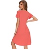 image:imageWiWi Womens Nightgowns Soft Nightgown Sleepwear Summer Viscose from Bamboo Nightshirt Pajama Night Shirts SXXLDcoral