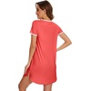 image:imageWiWi Womens Nightgowns Soft Nightgown Sleepwear Summer Viscose from Bamboo Nightshirt Pajama Night Shirts SXXLEcoral