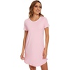 image:imageWiWi Womens Nightgowns Soft Nightgown Sleepwear Summer Viscose from Bamboo Nightshirt Pajama Night Shirts SXXLEpink