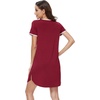 image:imageWiWi Womens Nightgowns Soft Nightgown Sleepwear Summer Viscose from Bamboo Nightshirt Pajama Night Shirts SXXLEwine