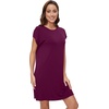 image:imageWiWi Womens Nightgowns Soft Nightgown Sleepwear Summer Viscose from Bamboo Nightshirt Pajama Night Shirts SXXLFmulberry