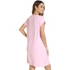 image:imageWiWi Womens Nightgowns Soft Nightgown Sleepwear Summer Viscose from Bamboo Nightshirt Pajama Night Shirts SXXLFpink
