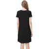 image:imageWiWi Womens Nightgowns Soft Nightgown Sleepwear Summer Viscose from Bamboo Nightshirt Pajama Night Shirts SXXLGblack