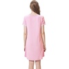 image:imageWiWi Womens Nightgowns Soft Nightgown Sleepwear Summer Viscose from Bamboo Nightshirt Pajama Night Shirts SXXLGpink