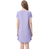 image:imageWiWi Womens Nightgowns Soft Nightgown Sleepwear Summer Viscose from Bamboo Nightshirt Pajama Night Shirts SXXLGtaro Purple