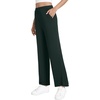 image:imageWiWi Womens Sweatpants Loose Casual Lounge Work Pants Lightweight Yoga Pant with Pockets SXXLAdark Fence Green