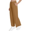 image:imageWiWi Womens Sweatpants Loose Casual Lounge Work Pants Lightweight Yoga Pant with Pockets SXXLBbrown